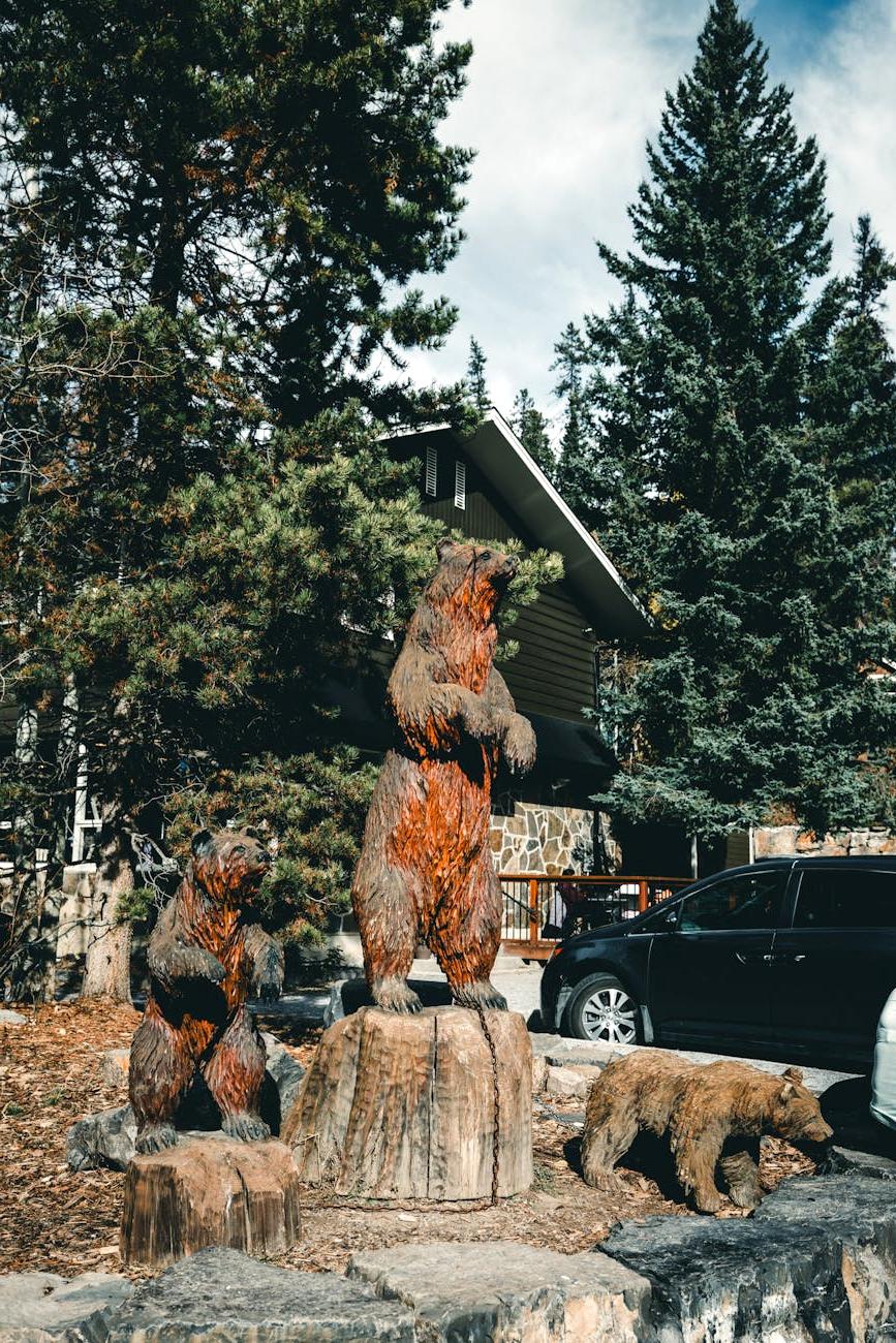 Sculptură în lemn cu simboluri cosmice